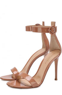 Лаковые босоножки Portofino на шпильке Gianvito Rossi