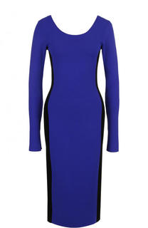 Платье-миди с длинным рукавом и круглым вырезом Diane Von Furstenberg