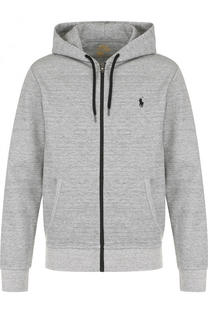 Хлопковая толстовка на молнии с капюшоном Polo Ralph Lauren