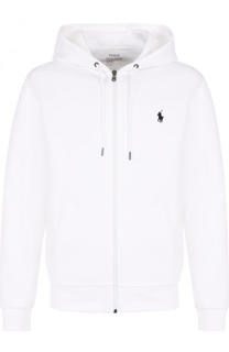 Хлопковая толстовка на молнии с капюшоном Polo Ralph Lauren