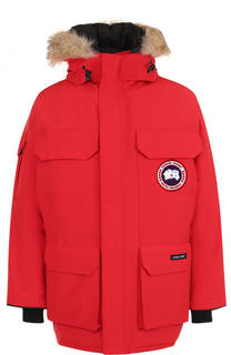 Пуховая парка Expedition с меховой отделкой капюшона Canada Goose