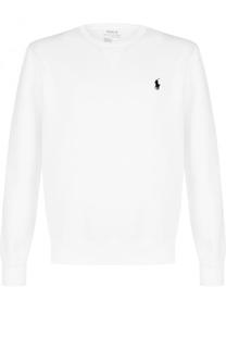 Хлопковый свитшот с логотипом бренда Polo Ralph Lauren