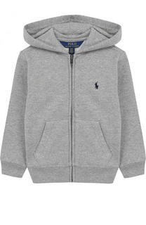 Спортивный кардиган из шерсти с капюшоном Polo Ralph Lauren
