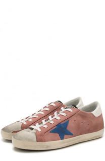 Замшевые кеды SuperStar с аппликацией Golden Goose Deluxe Brand