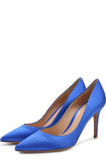 Атласные туфли Gianvito 85 на шпильке Gianvito Rossi