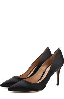 Атласные туфли Gianvito 85 на шпильке Gianvito Rossi