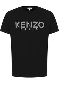 Хлопковая футболка с логотипом бренда Kenzo