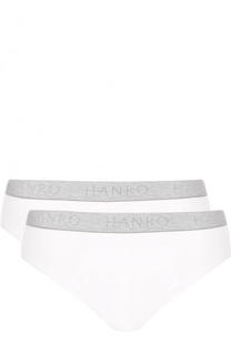 Комплект из двух хлопковых брифов с широкой резинкой Hanro