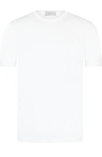 Льняная футболка с круглым вырезом Cortigiani
