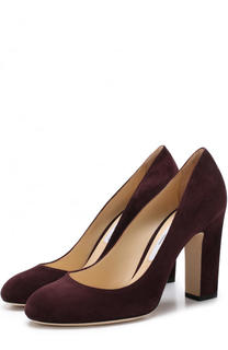 Замшевые туфли Bille 100 на устойчивом каблуке Jimmy Choo