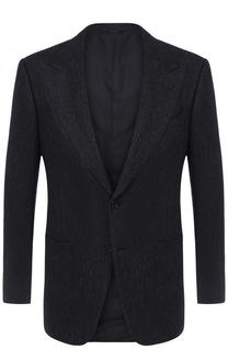 Однобортный пиджак из смеси шерсти и кашемира Tom Ford