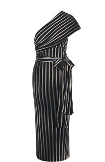 Приталенное платье-миди с поясом и открытым плечом Diane Von Furstenberg