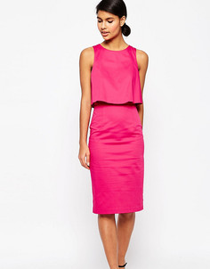 Двухслойное платье ASOS PETITE - Розовый