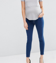 Джинсы скинни с посадкой под животом ASOS Maternity Ridley - Синий