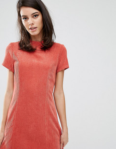Фактурное платье‑футляр с высоким воротом Fashion Union Petite Kent - Красный