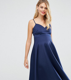 Платье миди для беременных ASOS Maternity - Темно-синий
