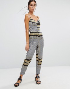 Комбинезон с платочным принтом и зауженными штанинами River Island - Мульти