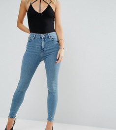 Выбеленные укороченные джинсы ASOS PETITE Ridley - Синий