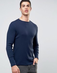 Темно-синий лонгслив River Island - Темно-синий