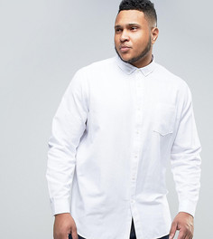 Белая оксфордская рубашка классического кроя ASOS PLUS - Белый