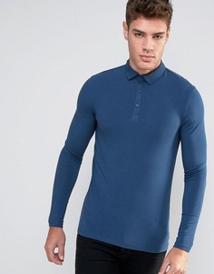 Темно-синий обтягивающий лонгслив River Island - Темно-синий