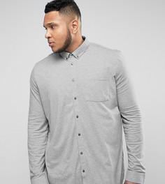 Узкая трикотажная футболка Burton Menswear PLUS - Серый