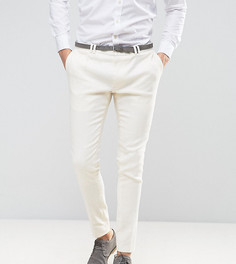 Укороченные льняные суперузкие брюки Noak - Белый