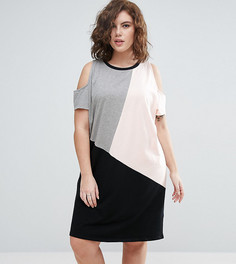 Платье колор блок ASOS CURVE - Мульти