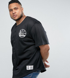 Сетчатая футболка Golden State Warriors NBA Mitchell &amp; Ness PLUS - Черный