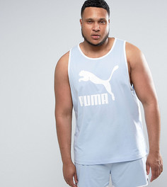 Голубая трикотажная майка Puma PLUS эксклюзивно для ASOS - Синий