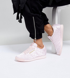 Стеганые атласные кроссовки ASOS WHITE x Reebok Princess - Розовый