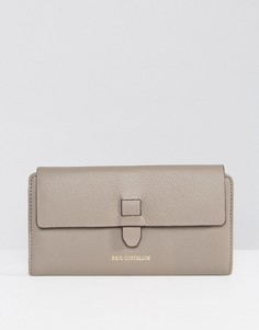 Серо-коричневый кожаный кошелек Paul Costelloe - Коричневый