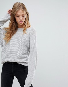 Джемпер с рукавами летучая мышь Brave Soul - Серый