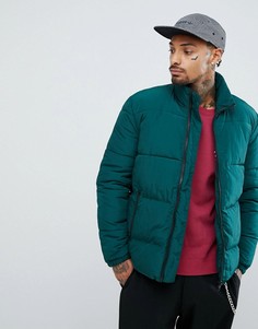 Зеленая дутая куртка ASOS - Зеленый