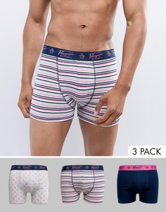 3 пары боксеров-брифов Original Penguin - Розовый