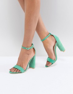Зеленые босоножки на каблуке Glamorous - Зеленый
