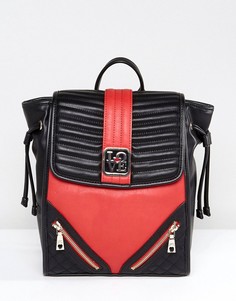 Рюкзак с молнией Love Moschino - Красный