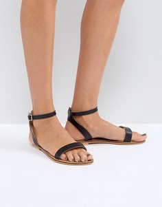 Кожаные сандалии ASOS FELON - Черный
