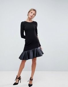 Платье мини из полиуретана ASOS - Черный