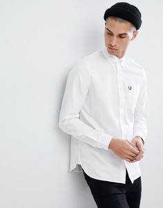 Белая оксфордская рубашка Fred Perry - Белый