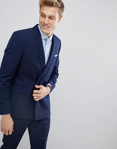 Приталенный пиджак Burton Menswear - Темно-синий