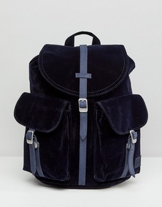 Темно-синий бархатный рюкзак Herschel Dawson - Темно-синий