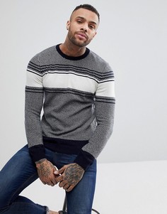 Темно-синий джемпер в полоску ASOS - Темно-синий