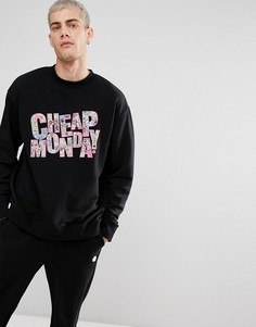 Свитшот с логотипом Cheap Monday - Черный