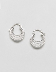 Серьги-кольца ограниченной серии - Серебряный Asos