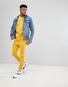 Желтые джоггеры скинни и оверсайз свитшот ASOS - Желтый
