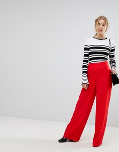 Широкие брюки с завышенной талией Miss Selfridge - Красный