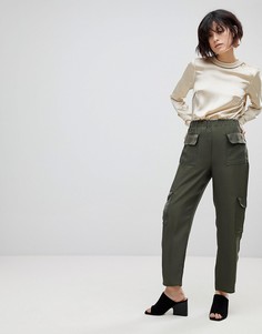 Брюки в стиле милитари ASOS Tailored - Зеленый