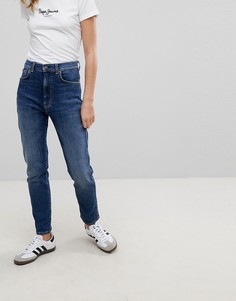 Узкие джинсы в винтажном стиле с завышенной талией Pepe Jeans Betty - Синий