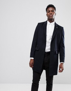 Темно-синее пальто Burton Menswear - Темно-синий